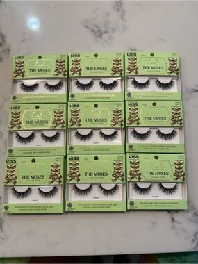 KISS Eyelashes - The Muses Collection in Legacy - Lot of 9 Pairs - Brand New